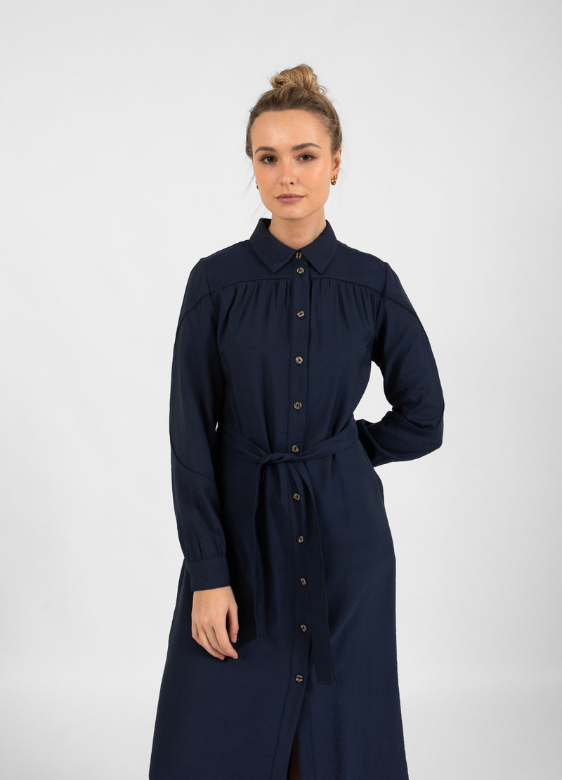 Coster Copenhagen  KJOLE MED BÆLTE Kjole Dark blue - 579