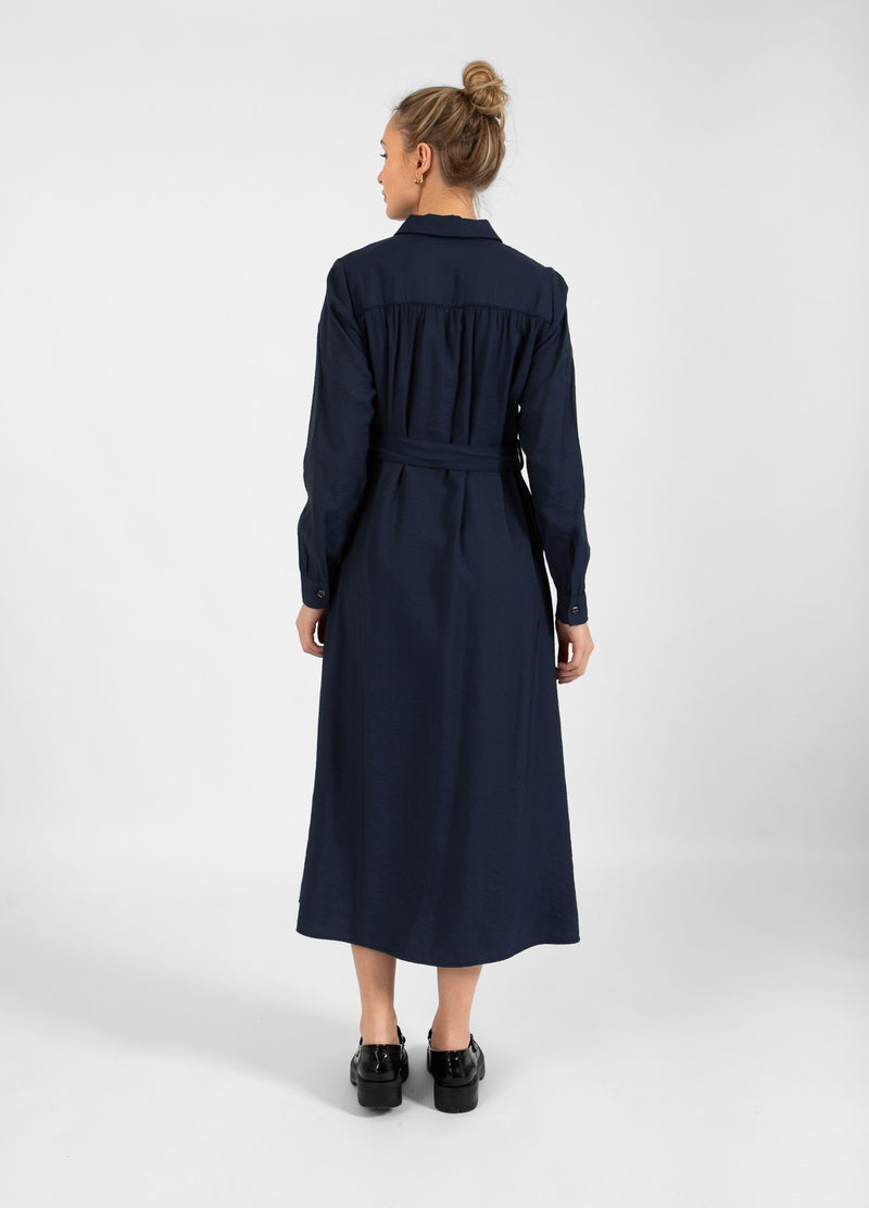 Coster Copenhagen  KJOLE MED BÆLTE Kjole Dark blue - 579