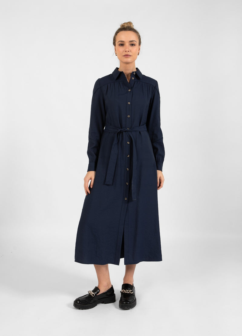 Coster Copenhagen  KJOLE MED BÆLTE Kjole Dark blue - 579