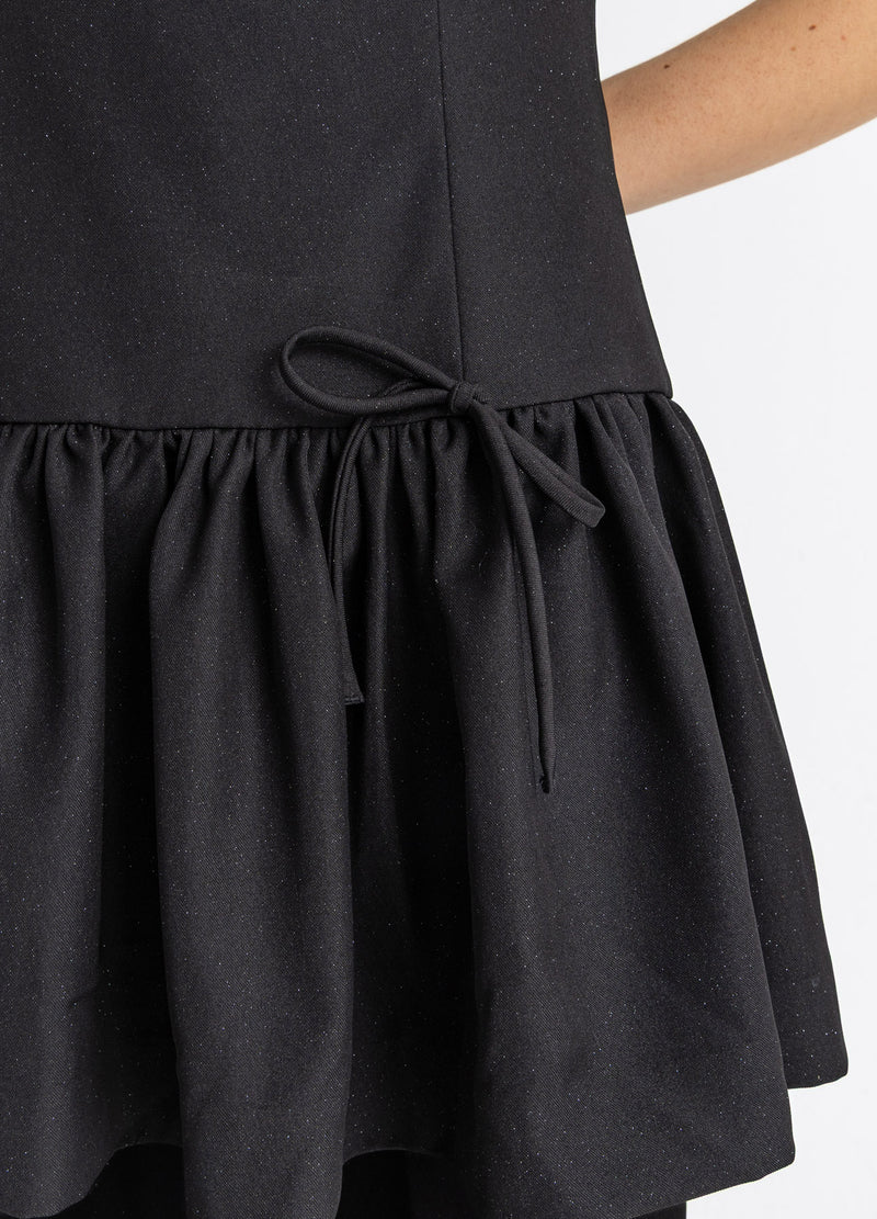 Coster Copenhagen KJOLE MED SLØJFER Kjole Black - 100