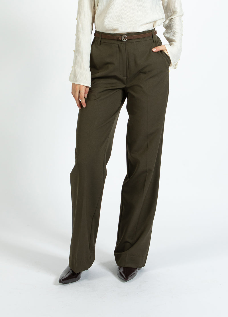 Coster Copenhagen KLASSISKE BUKSER - PETRA PASFORM Pants Hunter Green - 486