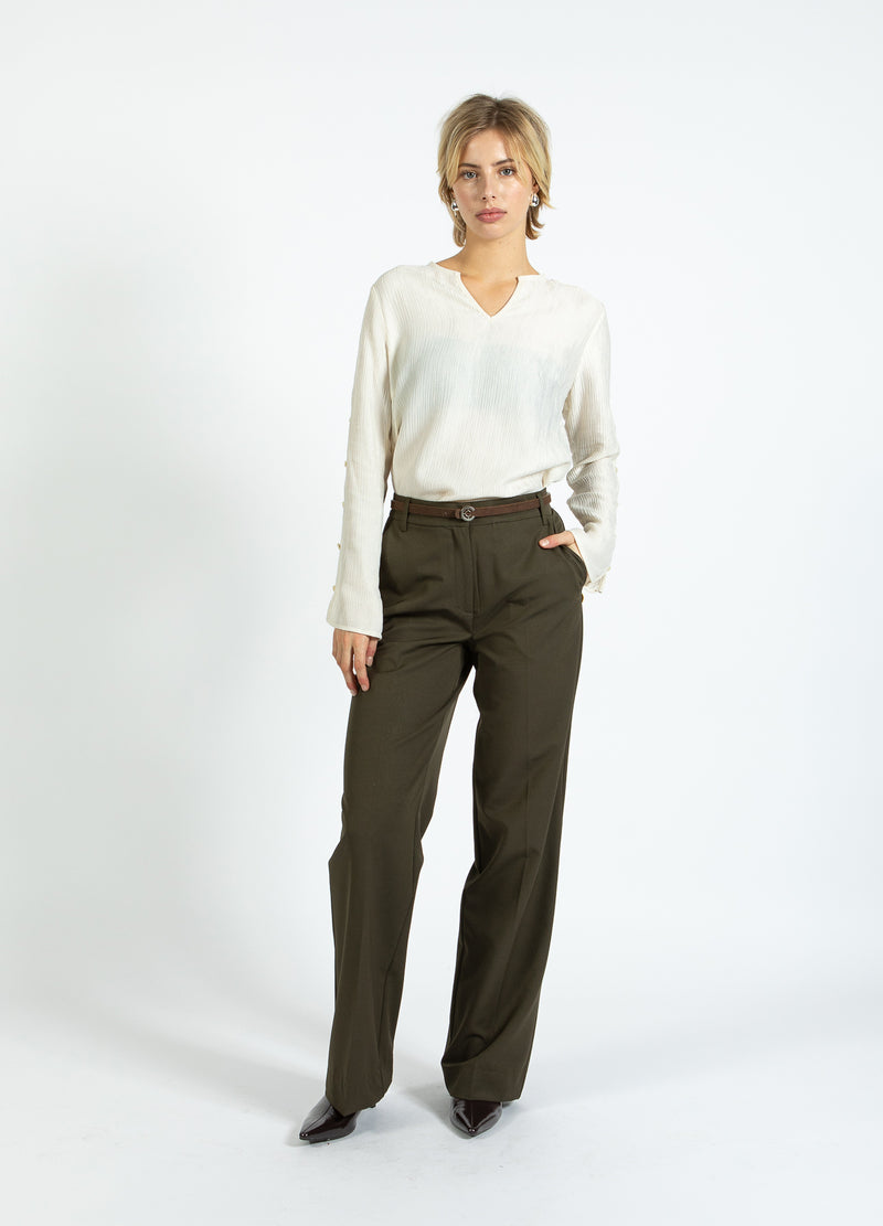 Coster Copenhagen KLASSISKE BUKSER - PETRA PASFORM Pants Hunter Green - 486