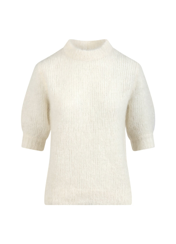 Coster Copenhagen KORTÆRMET STRIK Knitwear Creme - 241