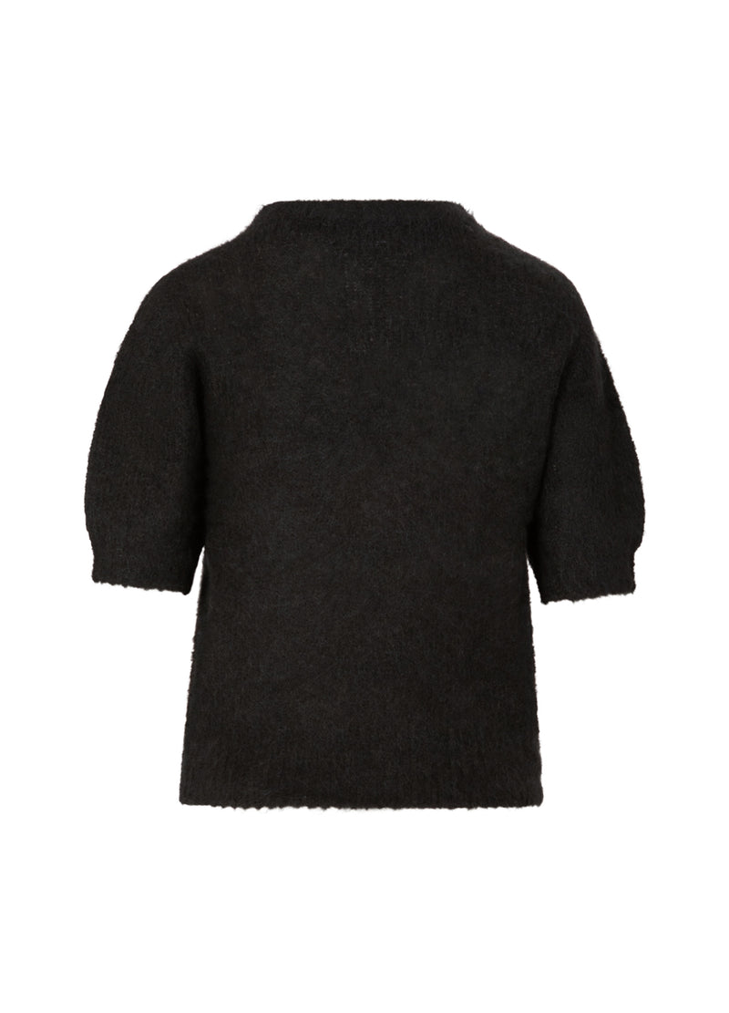 Coster Copenhagen KORTÆRMET STRIK I ALPAKA Knitwear Black - 100