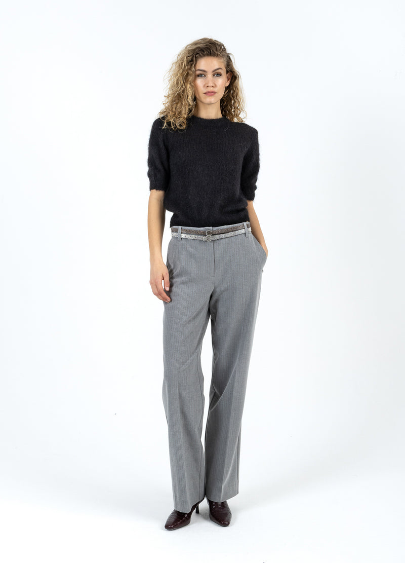 Coster Copenhagen KORTÆRMET STRIK I ALPAKA Knitwear Black - 100