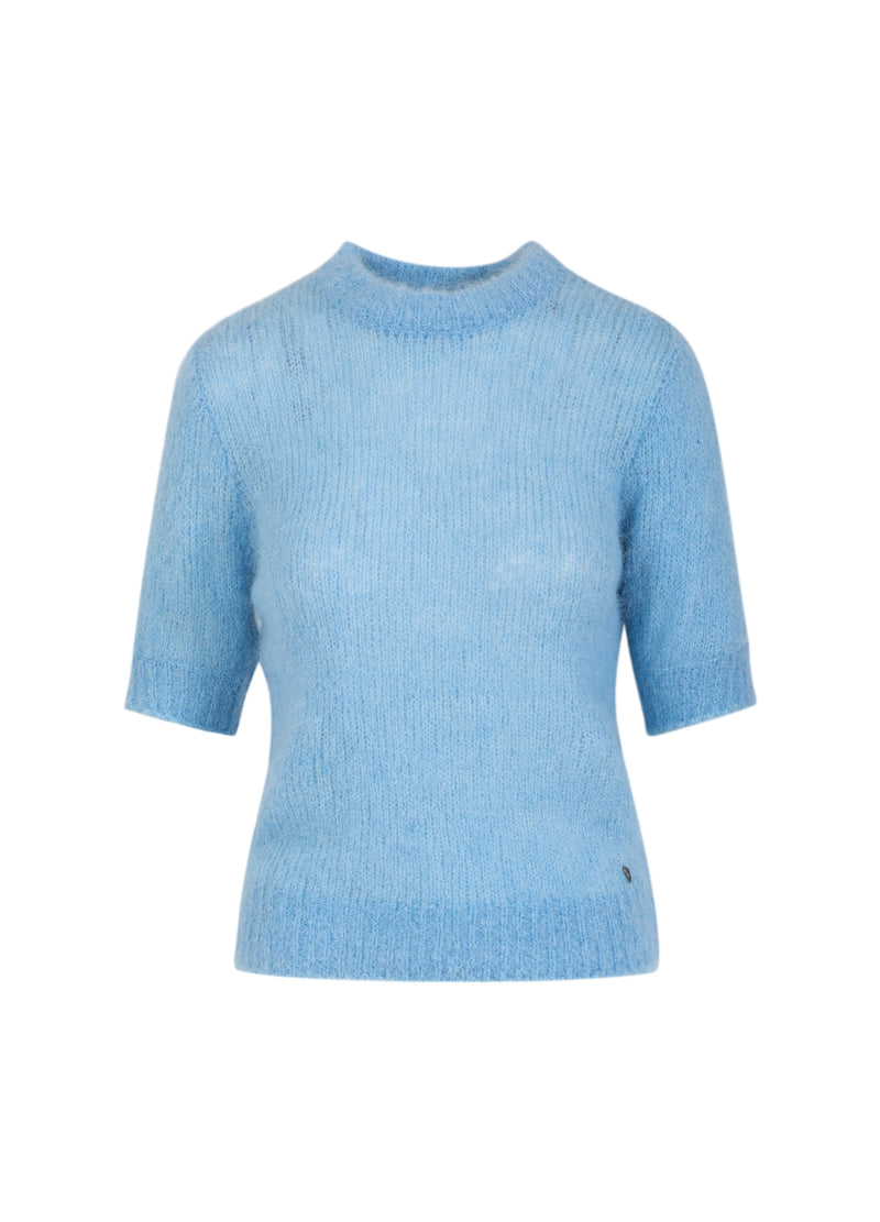 Coster Copenhagen KORTÆRMET STRIK I ALPAKA Knitwear Pastel blue - 538
