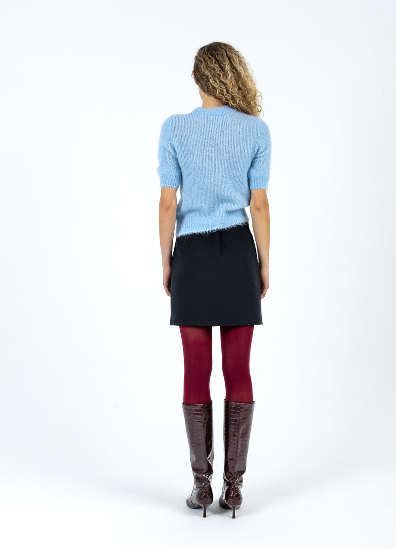 Coster Copenhagen KORTÆRMET STRIK I ALPAKA Knitwear Pastel blue - 538