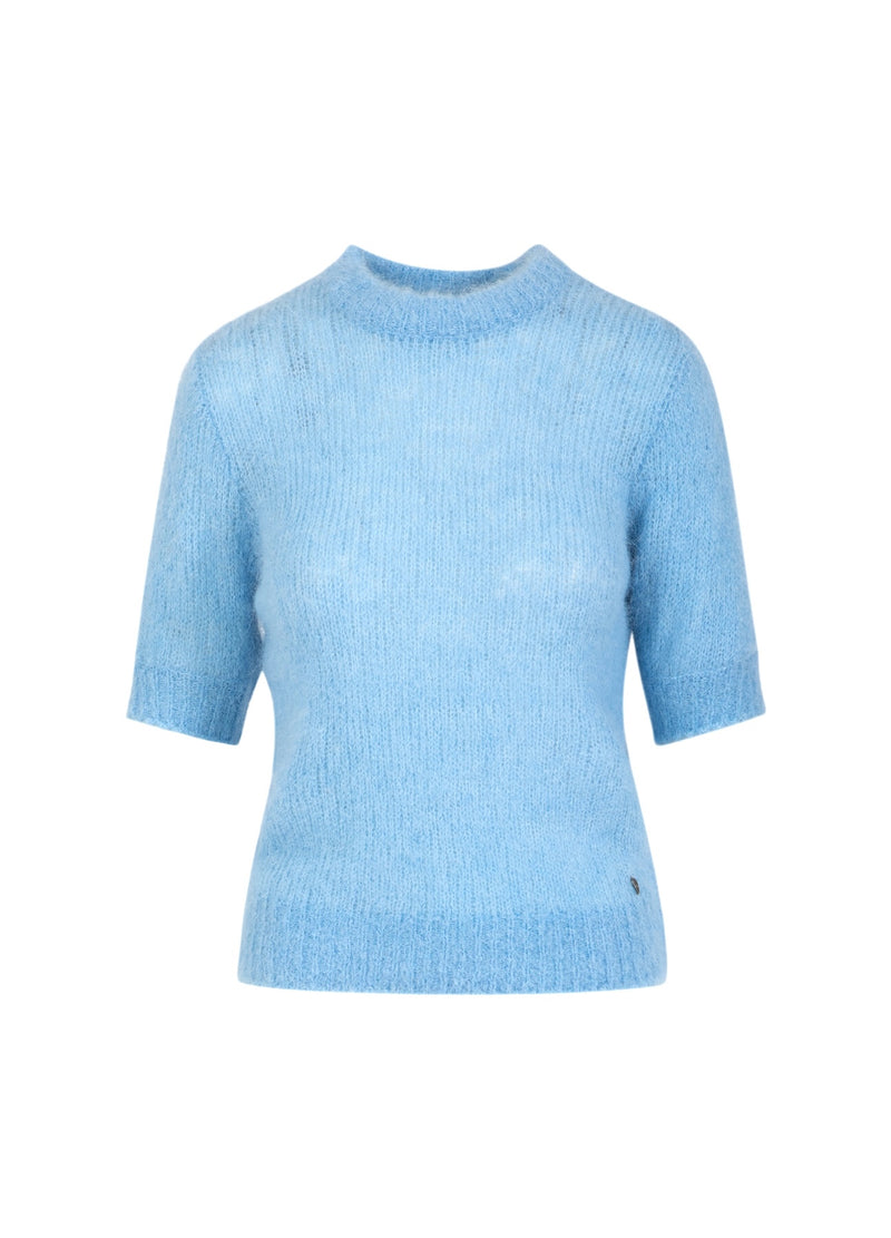Coster Copenhagen KORTÆRMET STRIK I ALPAKA Knitwear Pastel blue - 538