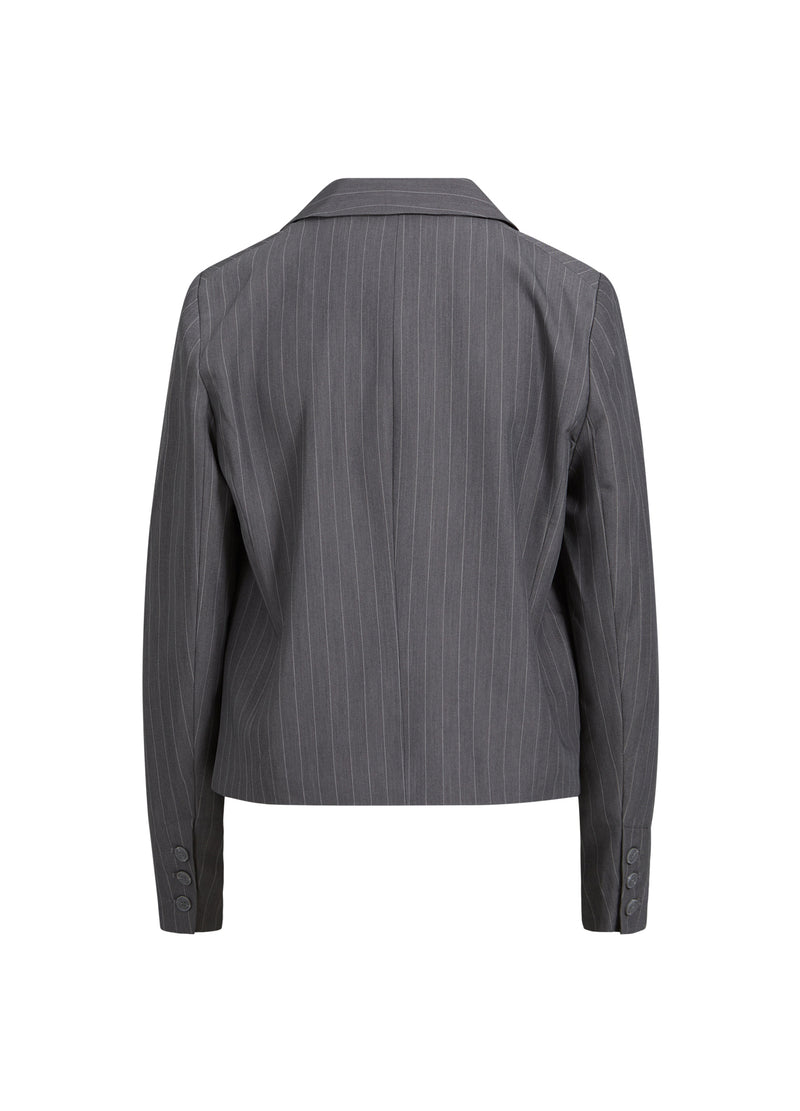 Coster Copenhagen KORT BLAZER M. NÅLESTRIBER - ZOE FIT Blazer Grey pinstripe - 161