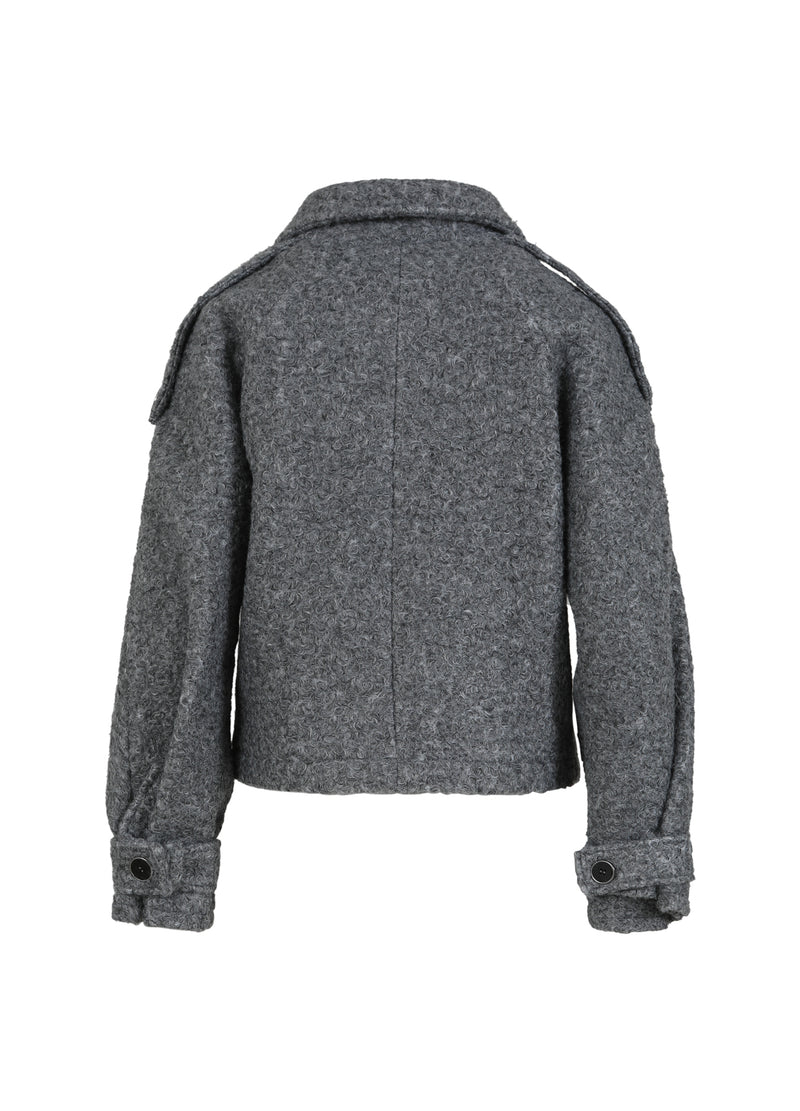 Coster Copenhagen  KORT KRØLLET ULDJAKKE Outerwear Grey - 103