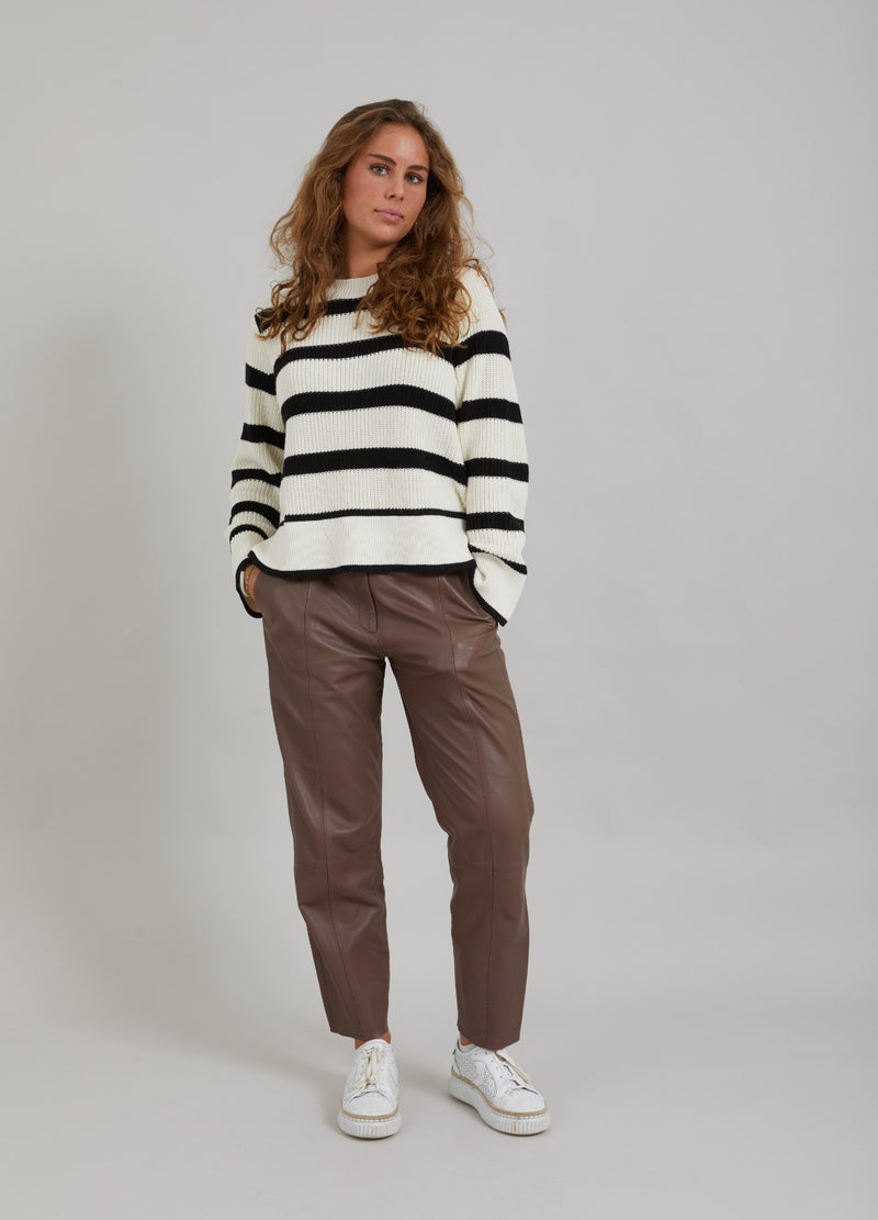 Coster Copenhagen LÆDERBUKSER - LUCIA FIT Pants Spring brown - 387