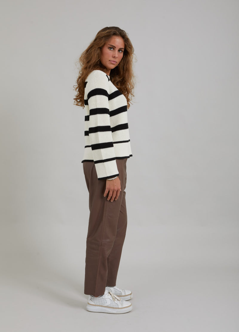 Coster Copenhagen LÆDERBUKSER - LUCIA FIT Pants Spring brown - 387