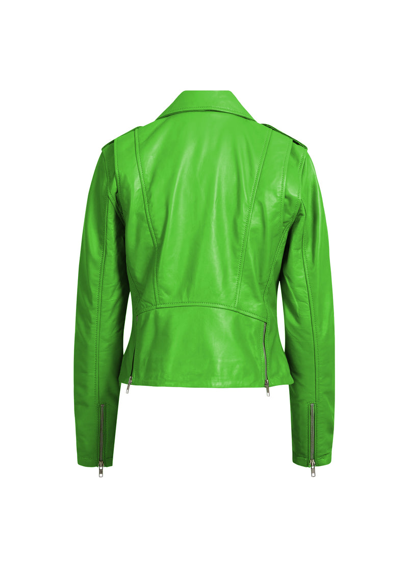 Coster Copenhagen LÆDERJAKKE Outerwear Flashy green - 459