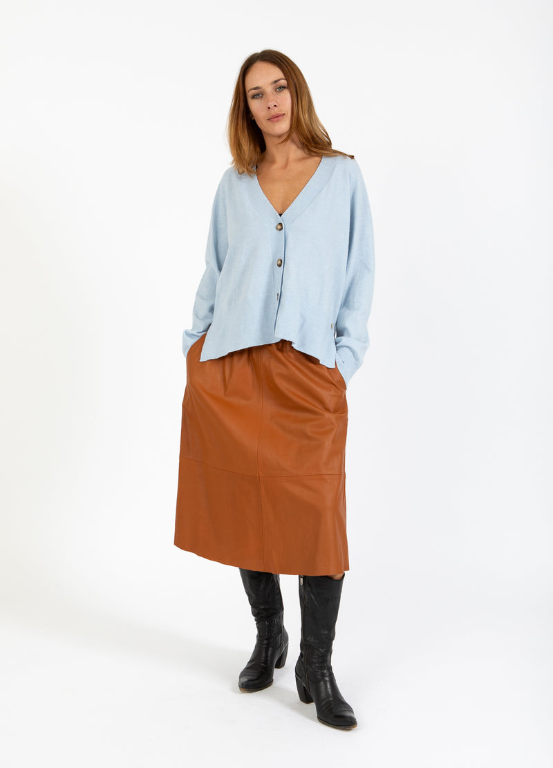 Coster Copenhagen LÆDERNEDERDEL Skirt Cognac brown - 397