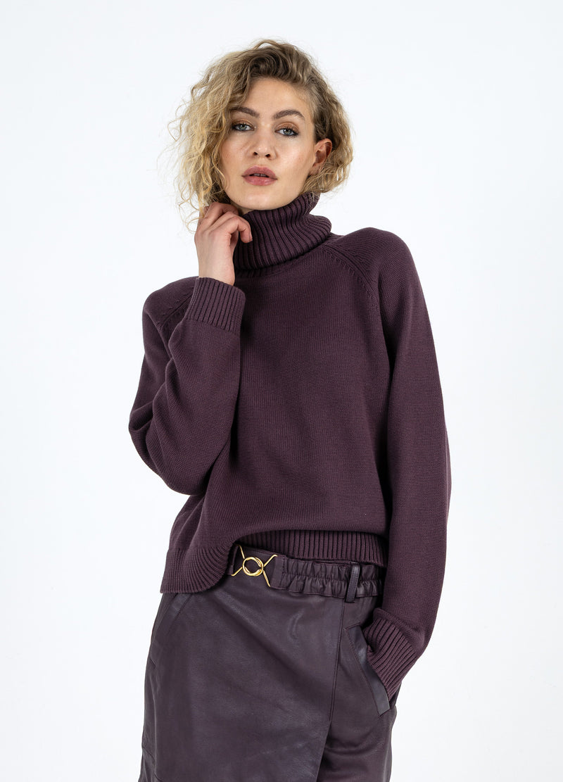 Coster Copenhagen LÆDERNEDERDEL Skirt Bordeaux - 653