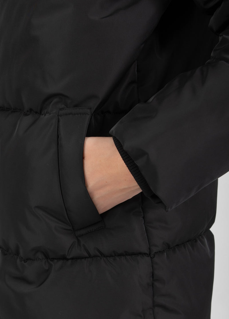 Coster Copenhagen  LANG PUFFERJAKKE Outerwear Black - 100