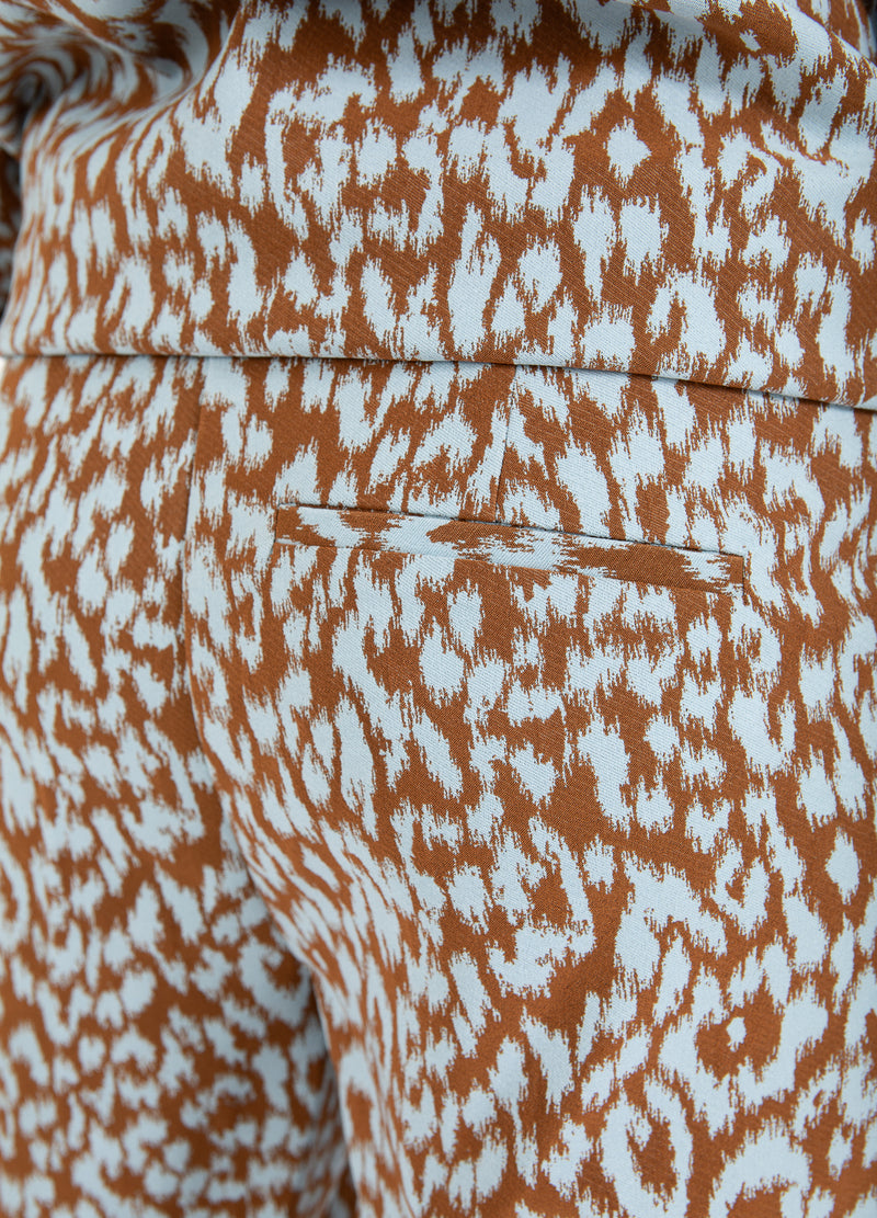 Coster Copenhagen LEO BUKSER - LUCIA FIT Pants Ice leo jaquard - 994