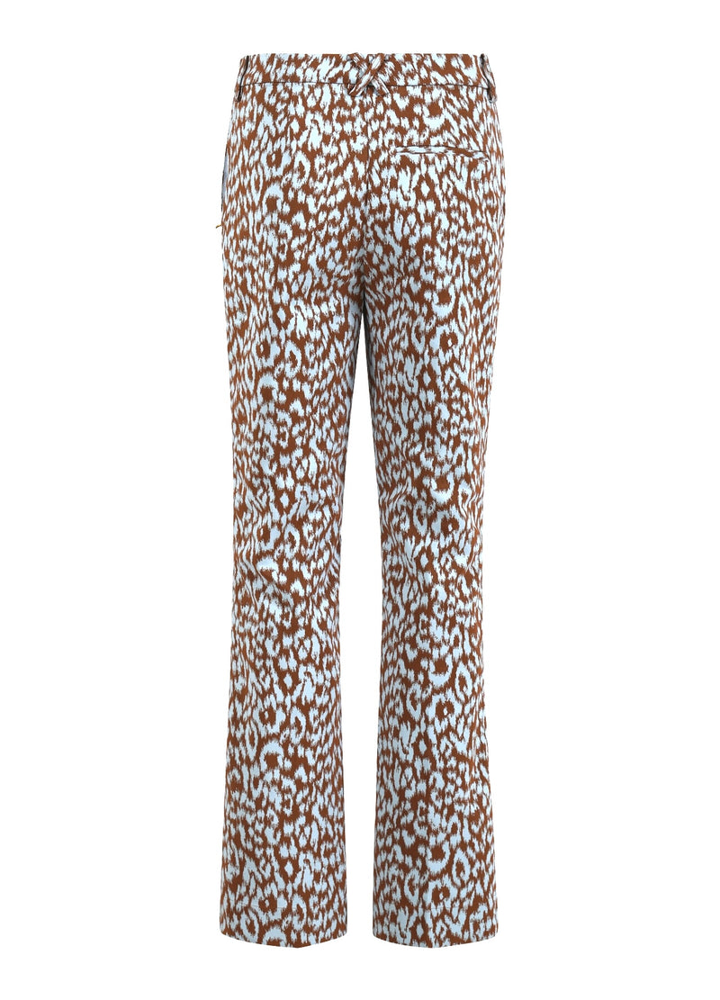 Coster Copenhagen LEO BUKSER - LUCIA FIT Pants Ice leo jaquard - 994