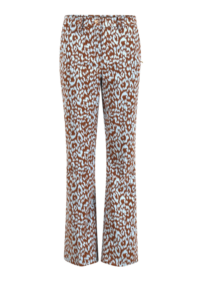 Coster Copenhagen LEO BUKSER - LUCIA FIT Pants Ice leo jaquard - 994