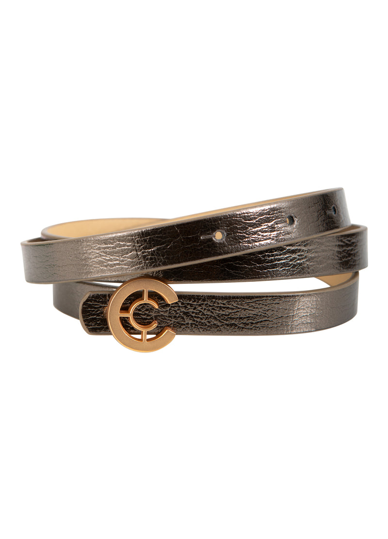 Coster Copenhagen LILLE LOGO BÆLTE Accessories Mud metallic - 327