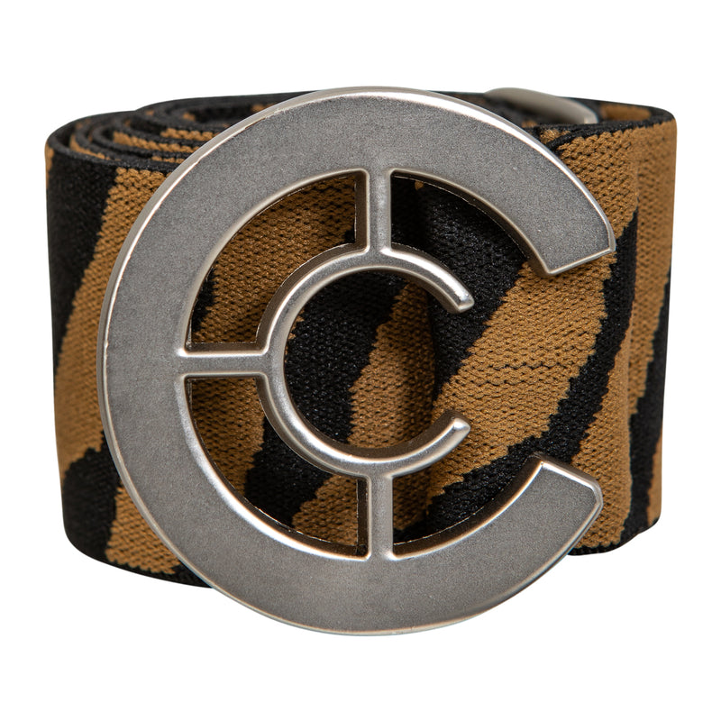 Coster Copenhagen LOGOBÆLTE Accessories Sand/Black Zebra print - 322