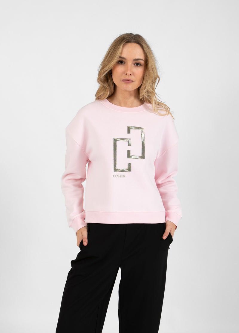 Coster Copenhagen  LOGO SWEATSHIRT Shirt/Blouse Powder rose - 686