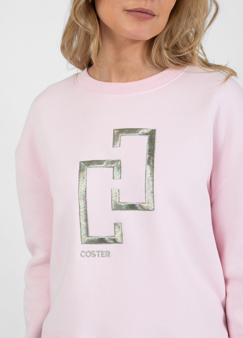 Coster Copenhagen  LOGO SWEATSHIRT Shirt/Blouse Powder rose - 686