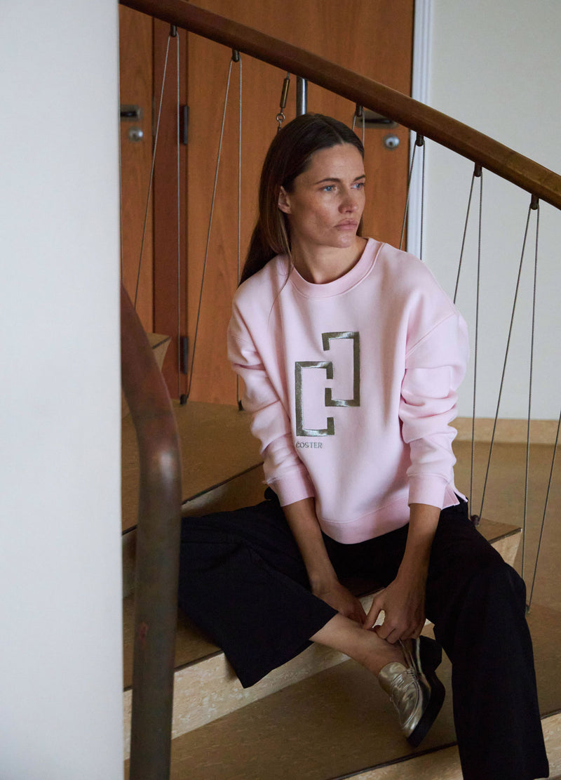 Coster Copenhagen  LOGO SWEATSHIRT Shirt/Blouse Powder rose - 686