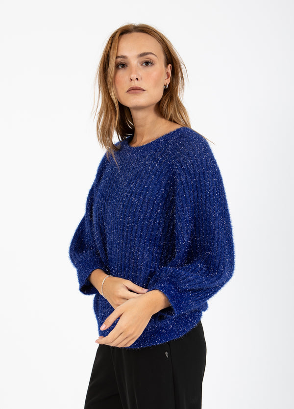 Coster Copenhagen LUREX STRIK Knitwear Rich blue - 583