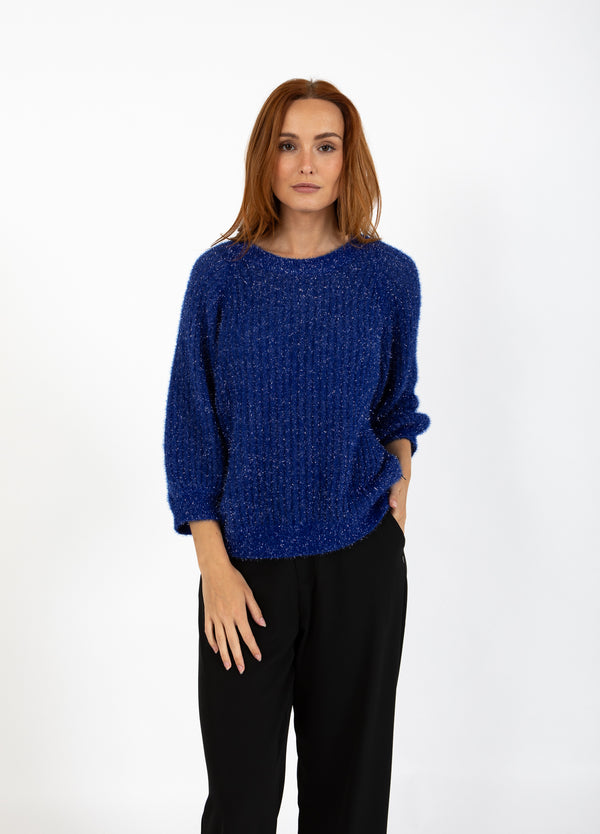 Coster Copenhagen LUREX STRIK Knitwear Rich blue - 583