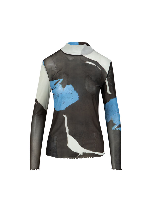 Coster Copenhagen MESH BLUSE Shirt/Blouse Shadow graphic print - 955