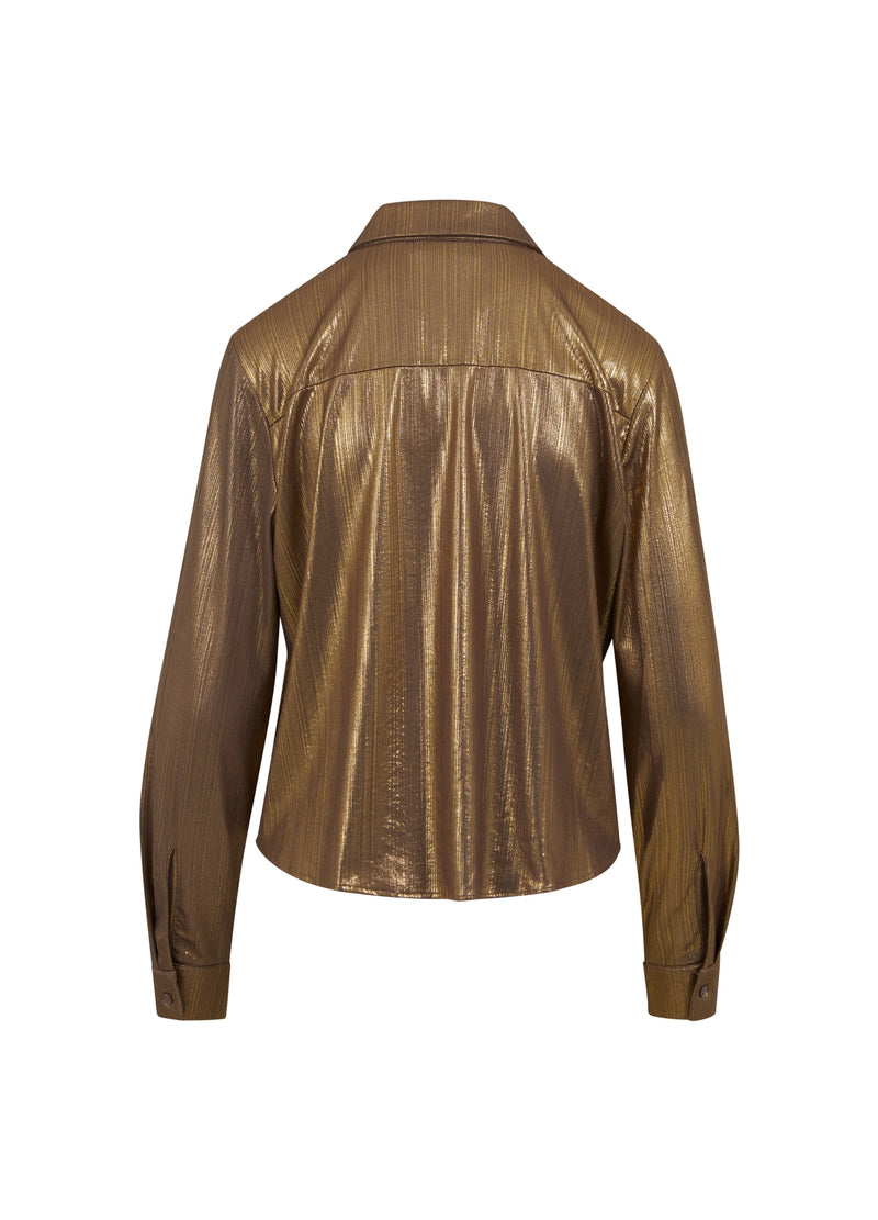 Coster Copenhagen METALISK SKJORTE Shirt/Blouse Metallic gold - 786