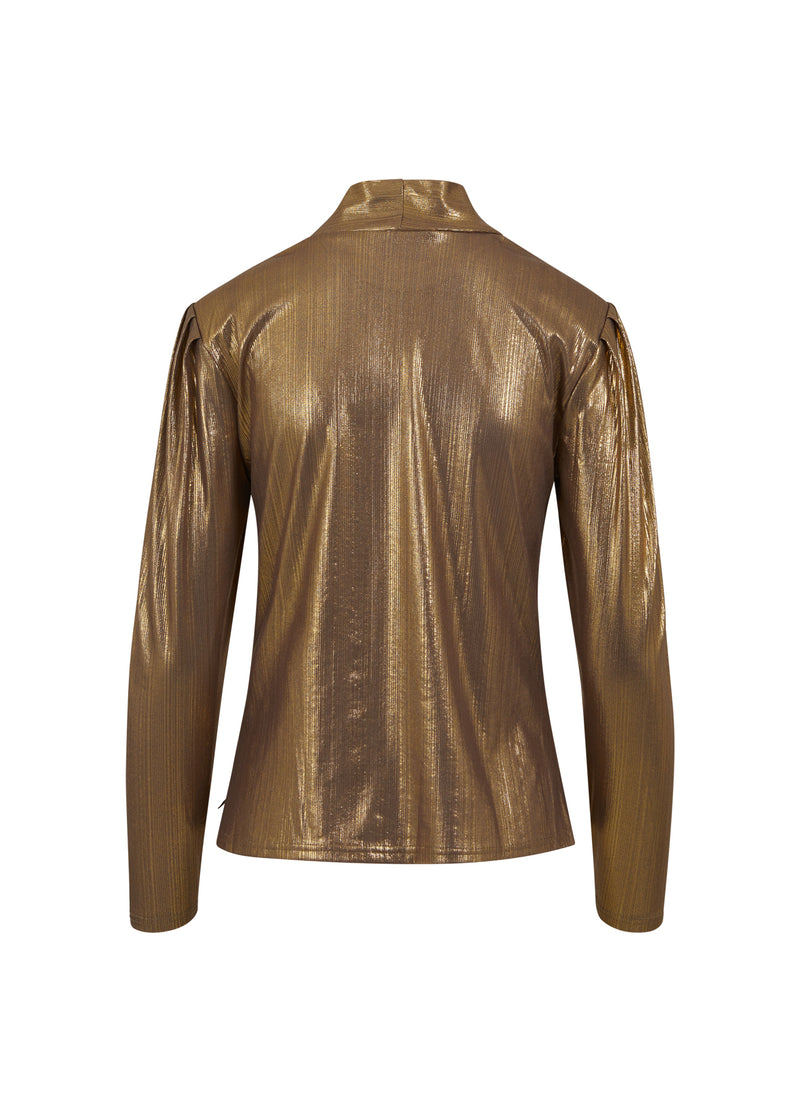 Coster Copenhagen METALLISK TOP Shirt/Blouse Metallic gold - 786