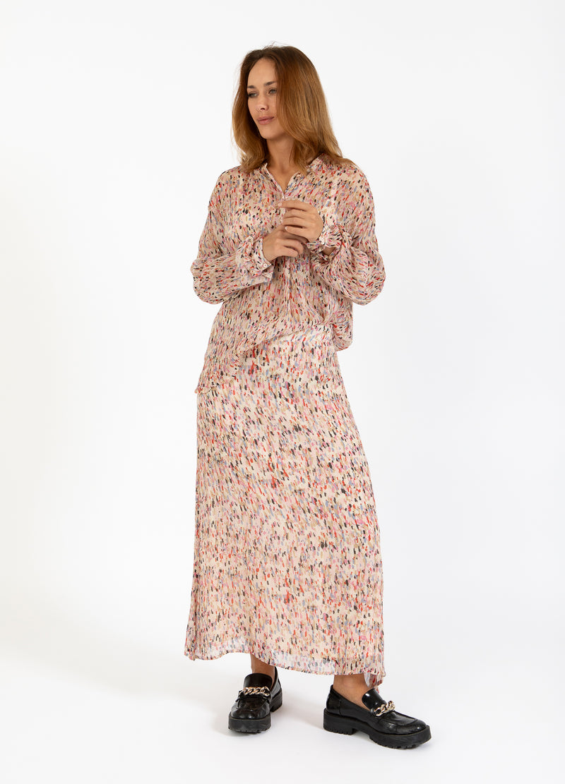 Coster Copenhagen NEDERDEL I MULTI SPLASH PRINT Skirt Multi splash print - 974