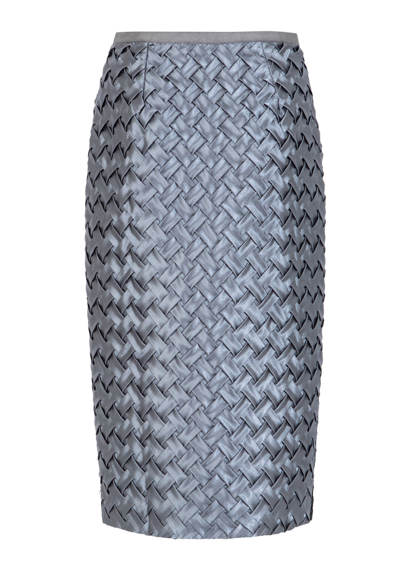 Coster Copenhagen NEDERDEL MED TEKSTUR Skirt Mist grey - 121