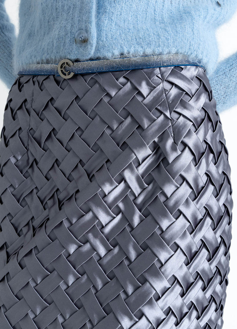 Coster Copenhagen NEDERDEL MED TEKSTUR Skirt Mist grey - 121