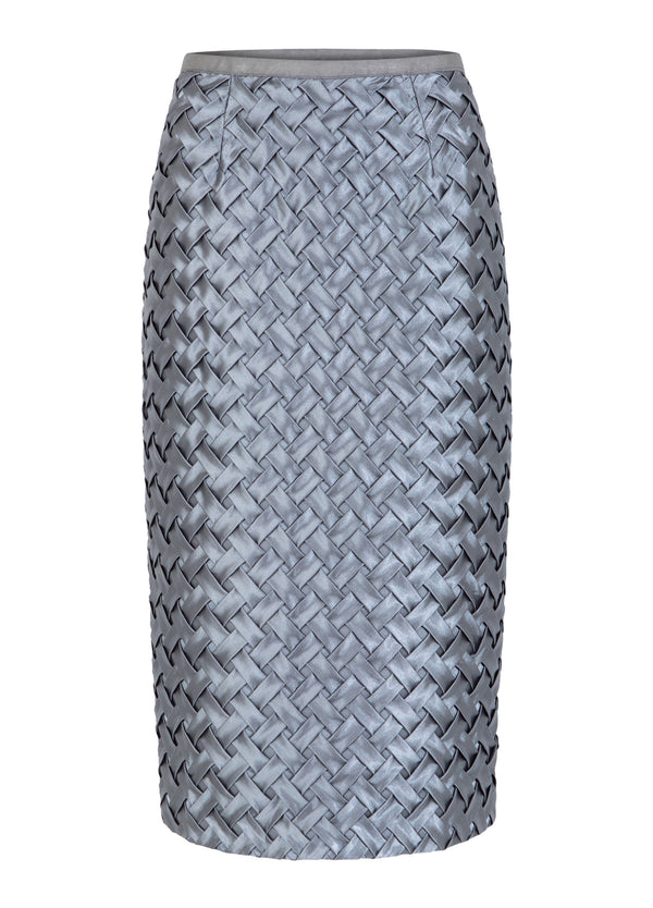 Coster Copenhagen NEDERDEL MED TEKSTUR Skirt Mist grey - 121
