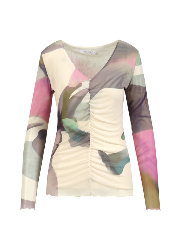 Coster Copenhagen NETTETOP I LIQUID FLOWER PRINT Shirt/Blouse Liquid flower print - 926