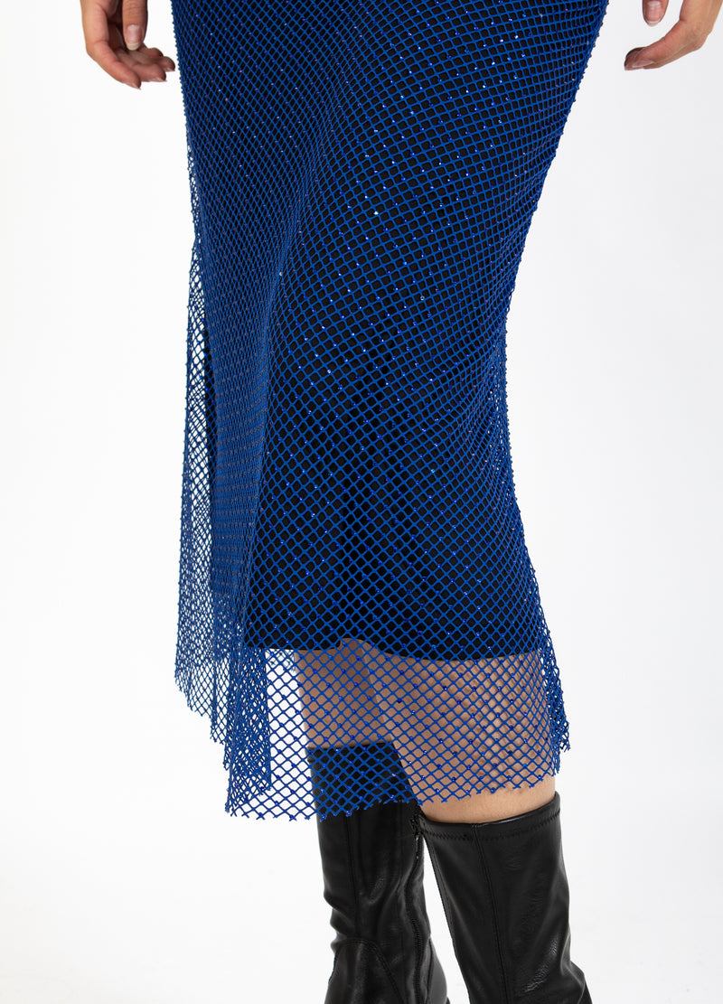 Coster Copenhagen NET NEDERDEL Skirt Rich blue - 583