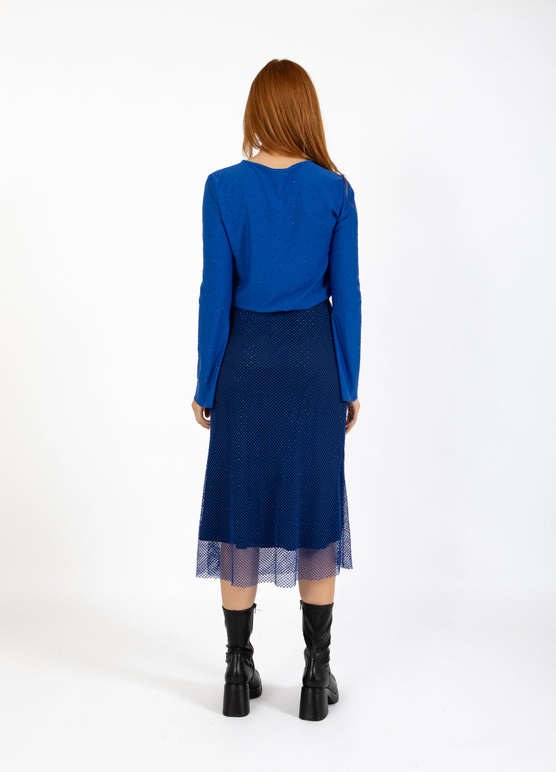 Coster Copenhagen NET NEDERDEL Skirt Rich blue - 583