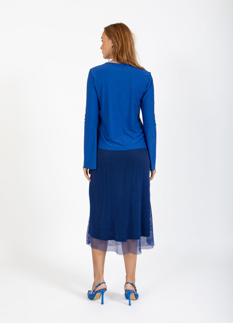 Coster Copenhagen NET NEDERDEL Skirt Rich blue - 583