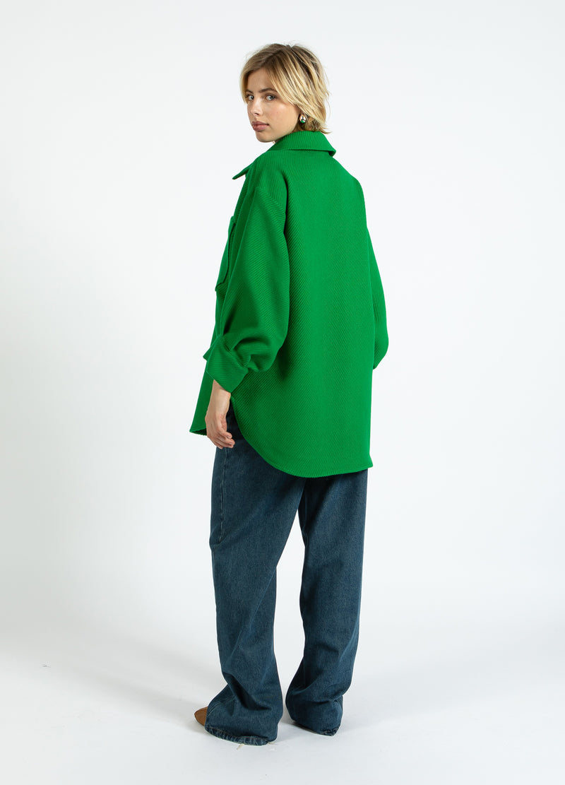 Coster Copenhagen OVERSIZED FLØJLSJAKKE Outerwear Lush green - 444