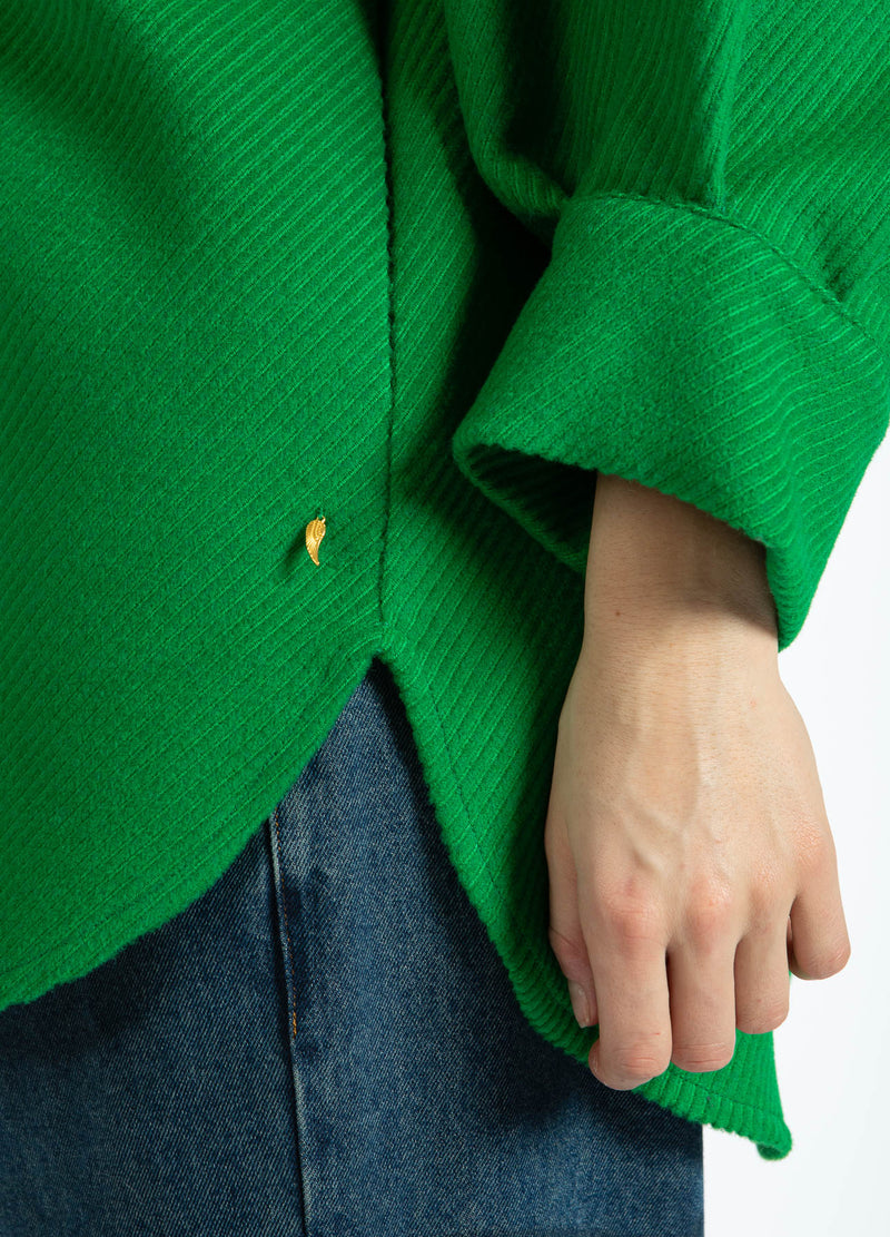 Coster Copenhagen OVERSIZED FLØJLSJAKKE Outerwear Lush green - 444