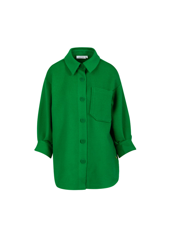 Coster Copenhagen OVERSIZED FLØJLSJAKKE Outerwear Lush green - 444