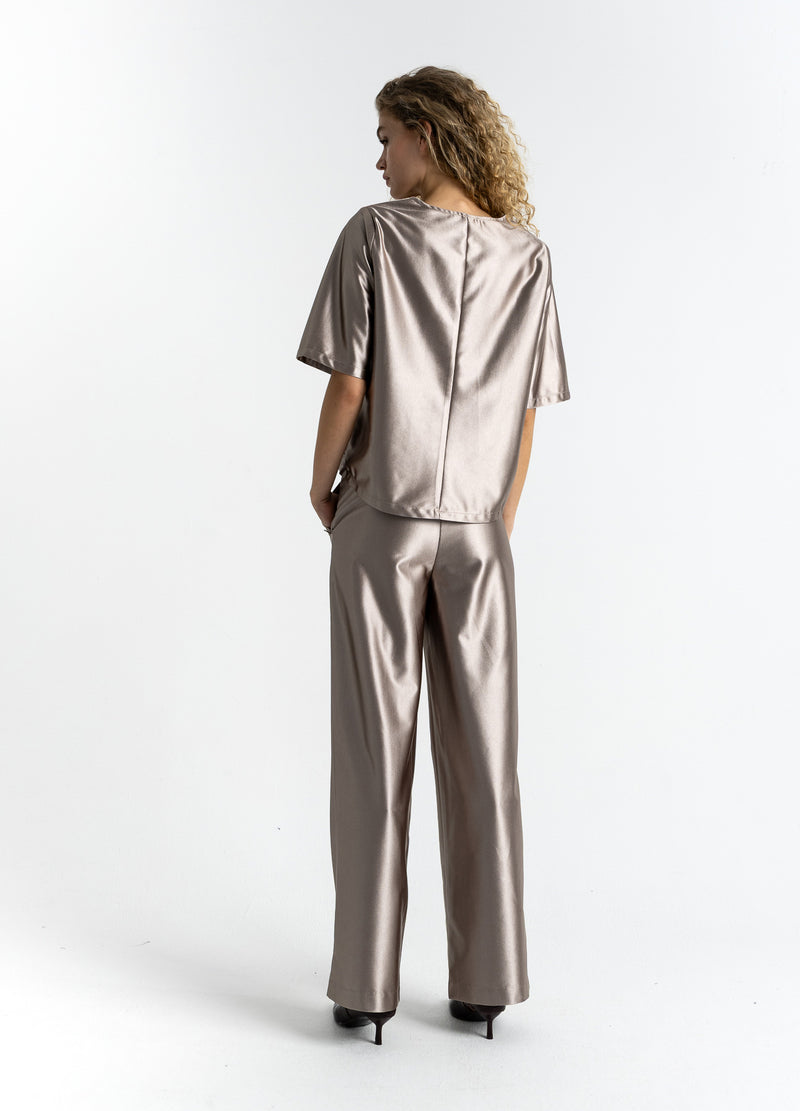 Coster Copenhagen OVERSIZED GLIMMER T-SHIRT Shirt/Blouse Champagne - 299