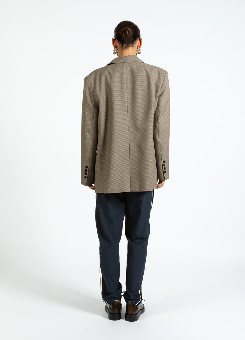 Coster Copenhagen OVERSIZE TERNET BLAZER Blazer Brown check - 371