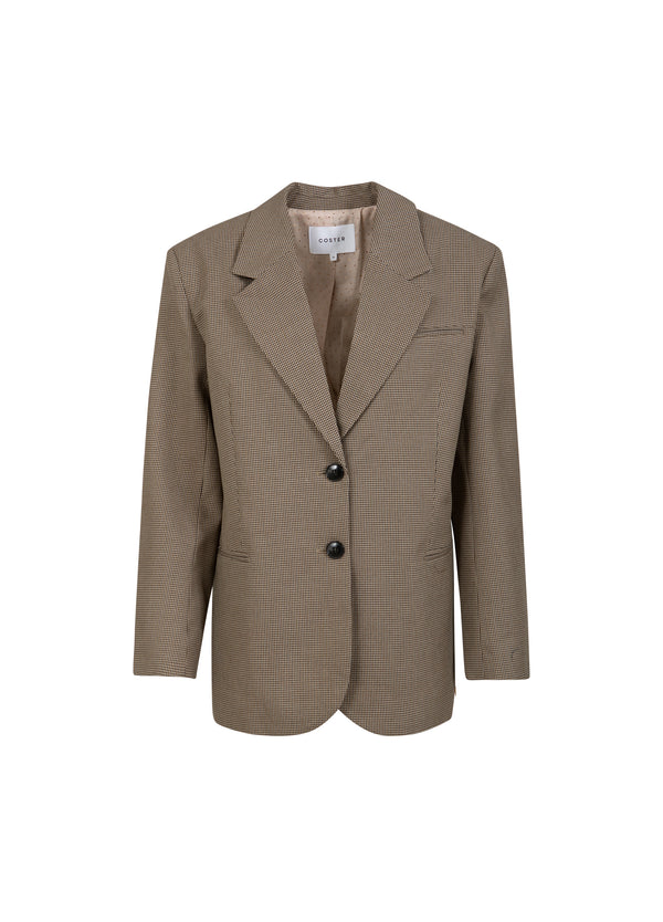 Coster Copenhagen OVERSIZE TERNET BLAZER Blazer Brown check - 371