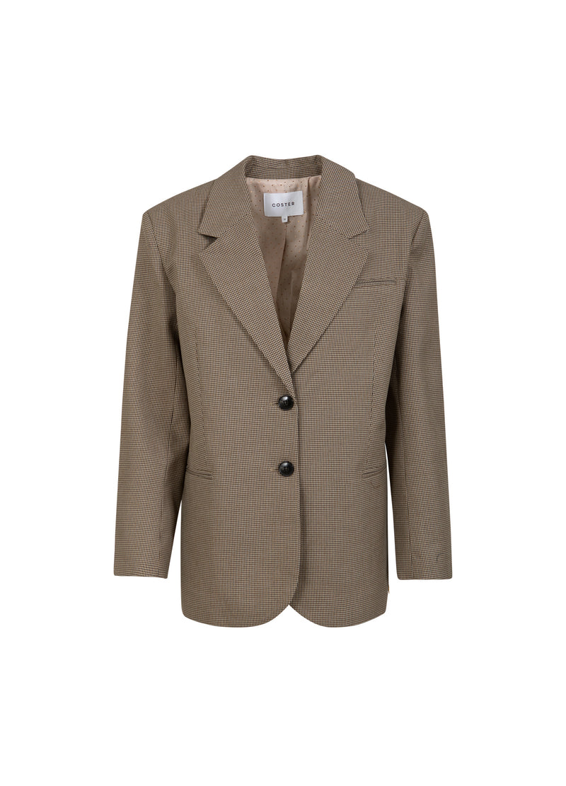 Coster Copenhagen OVERSIZE TERNET BLAZER Blazer Brown check - 371