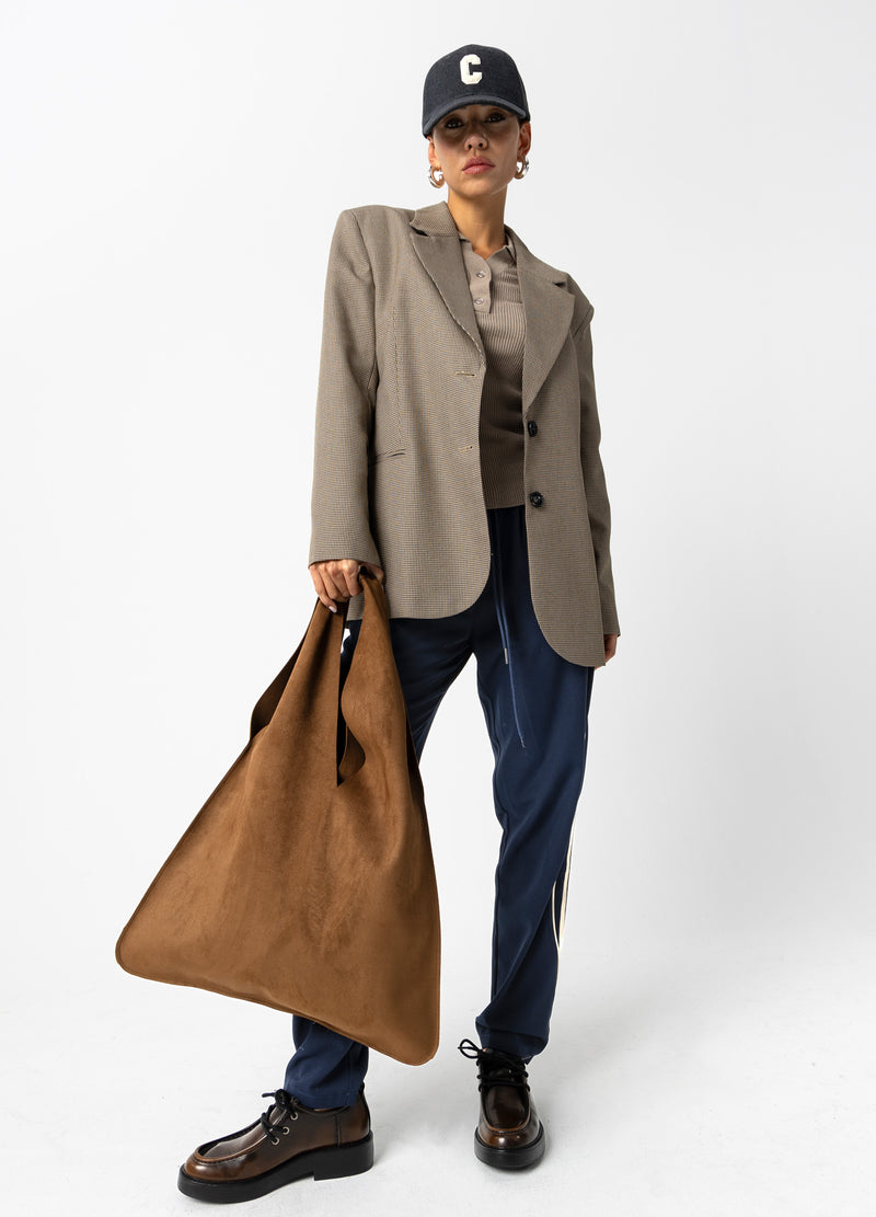 Coster Copenhagen OVERSIZE TERNET BLAZER Blazer Brown check - 371