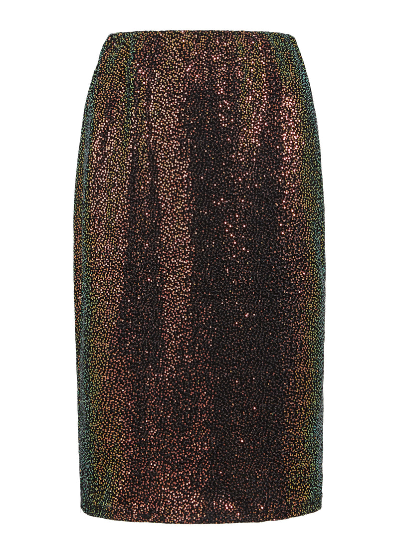 Coster Copenhagen PAILLET NEDERDEL MED BLONDE Skirt Multi color sequins - 942